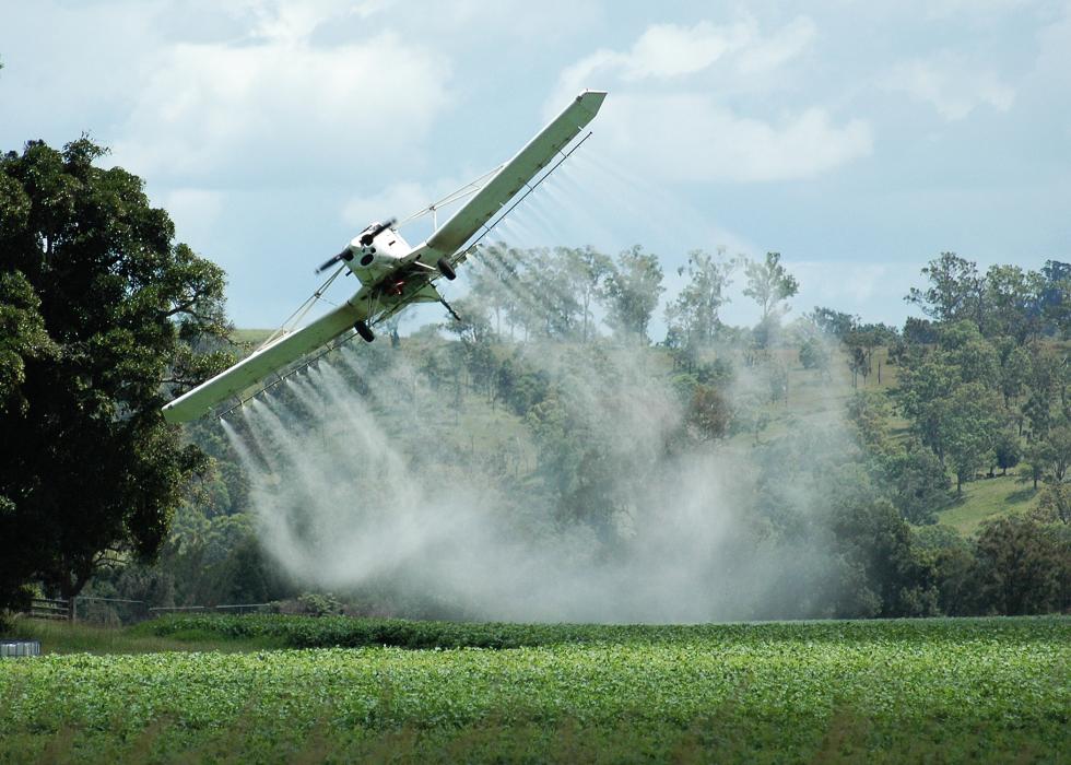 pulverização aérea de agrotóxicos